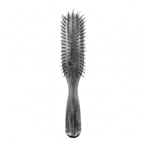 雙珠針平板梳〈圓潤型〉｜Polyester resin hairbrush
