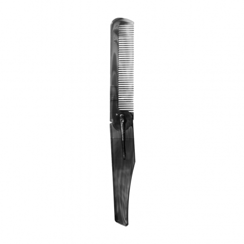等距齒型折式扁梳〈附夾〉｜Polyester resin comb
